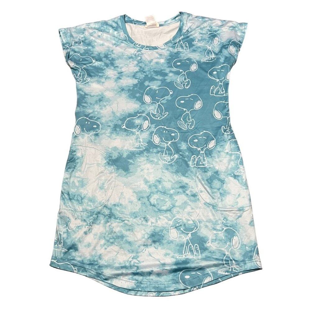 Munki Munki Snoopy Beach Splash Nightgown Womens Medium